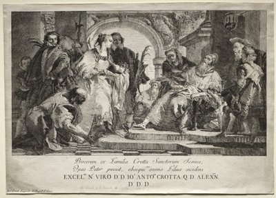 Los santos de la familia Crotta de Giovanni Domenico Tiepolo