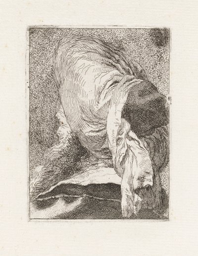 Turco visto desde atrás, de la Raccolta di Teste (Colección de cabezas) de Giovanni Domenico Tiepolo