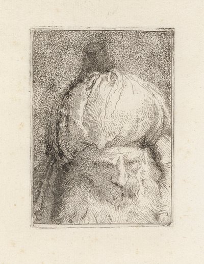 Turco visto de frente, de la Raccolta di Teste (Colección de cabezas) de Giovanni Domenico Tiepolo