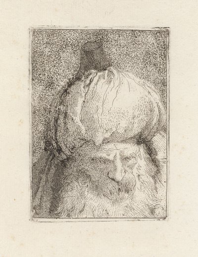 Turco visto de frente, de la Raccolta di Teste (Colección de cabezas) de Giovanni Domenico Tiepolo