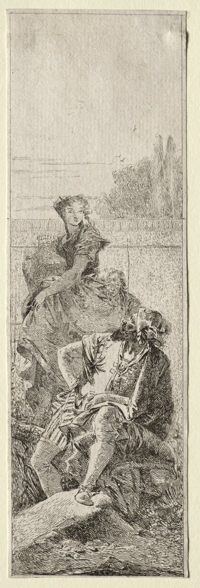 Dos campesinos de Giovanni Domenico Tiepolo