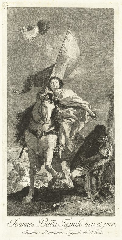 Santiago de Compostela de Giovanni Domenico Tiepolo after Giovanni Battista Tiepolo