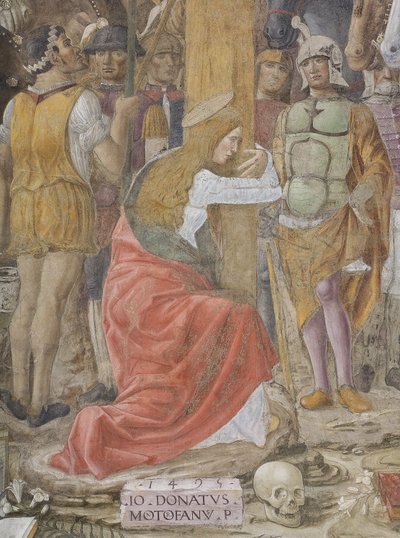 Crucifixión, 1495 (detalle) de Giovanni Donato Montorfano