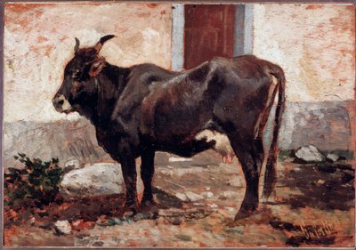 Vaca marrón de Giovanni Fattori