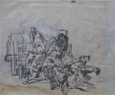 Carro con cuatro bueyes de Giovanni Fattori