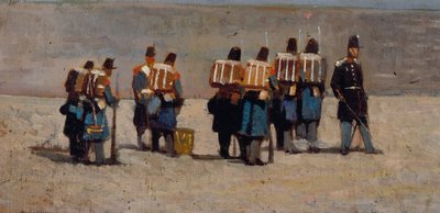 Soldados franceses del 59, c.1859 (óleo sobre tabla) de Giovanni Fattori