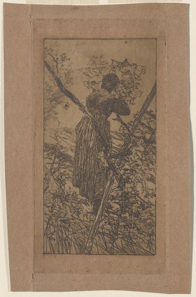 Recogiendo Hojas de Giovanni Fattori