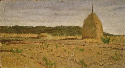 Pila de heno, 1867-70 de Giovanni Fattori