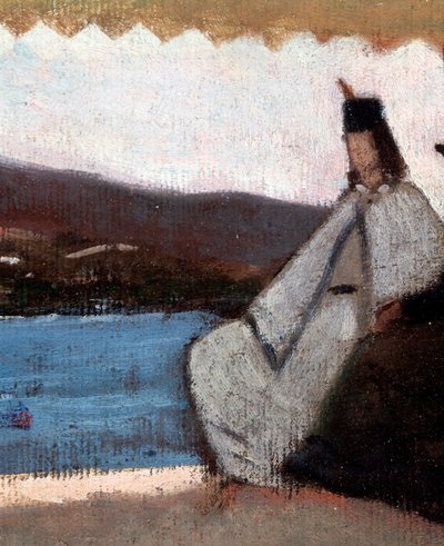 La rotunda de Palmieri (detalle) de Giovanni Fattori