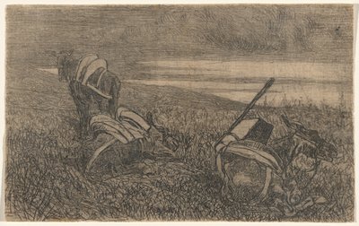 Pequeños asnos en reposo de Giovanni Fattori