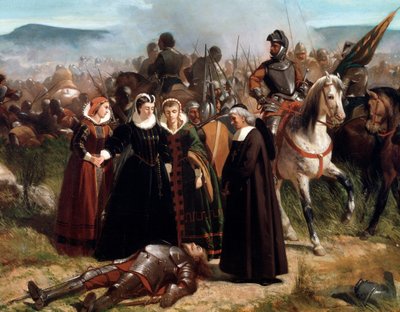 María Reina de Escocia, en la Batalla de Langside, luchada el 13 de mayo de 1568 (detalle) de Giovanni Fattori