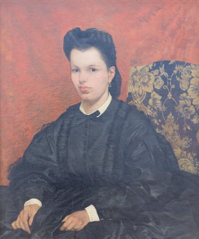 Retrato de la primera esposa, c. 1865, Giovanni Fattori (pintura) de Giovanni Fattori