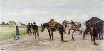 Campiña romana de Giovanni Fattori