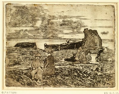 Marineros descansando de Giovanni Fattori