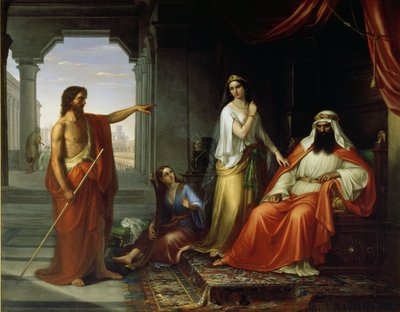 San Juan Bautista reprendiendo a Herodes de Giovanni Fattori