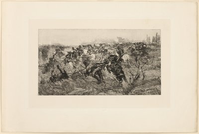 La carga de caballería de Giovanni Fattori