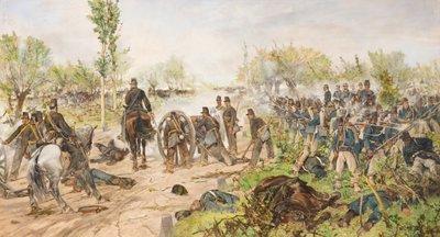 La batalla de Custoza de Giovanni Fattori