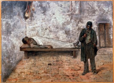 El mortuorio o el indiferente de Giovanni Fattori