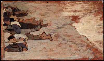 La siesta de los trabajadores de Giovanni Fattori