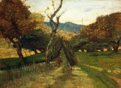 Pila de leña de Giovanni Fattori
