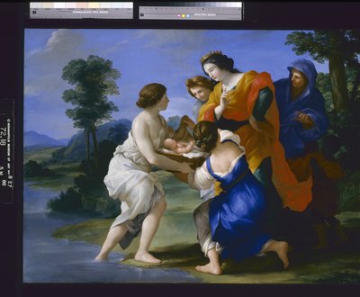 El hallazgo de Moisés (óleo sobre lienzo) de Giovanni Francesco (1610 62) Romanelli