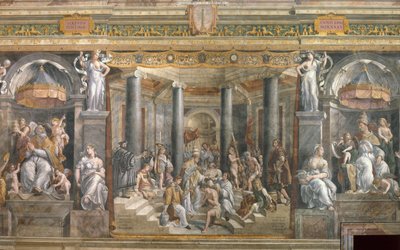 El Bautismo de Constantino de Giovanni Francesco (c.1488 1528) Penni