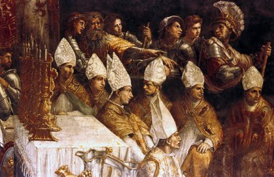 La coronación de Carlomagno de Giovanni Francesco (c.1488 1528) Penni