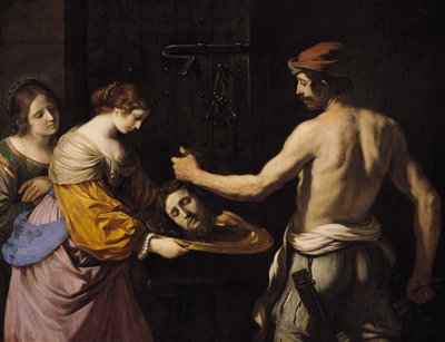 Salomé Recibiendo la Cabeza de San Juan Bautista, 1637 de Giovanni Francesco Barbieri
