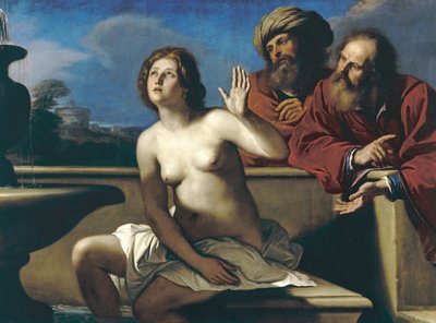 Susana y los ancianos de Giovanni Francesco Barbieri