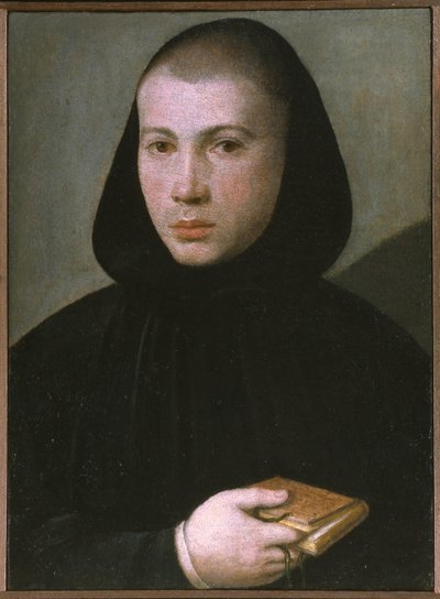 Retrato de un joven monje benedictino, primera mitad del siglo XVI de Giovanni Francesco Caroto