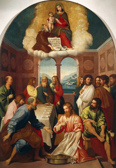 Lavatorio de los pies de Giovanni Francesco Caroto