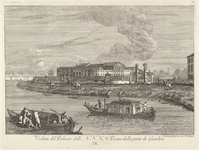 Vista de la Villa Pisani de Giovanni Francesco Costa