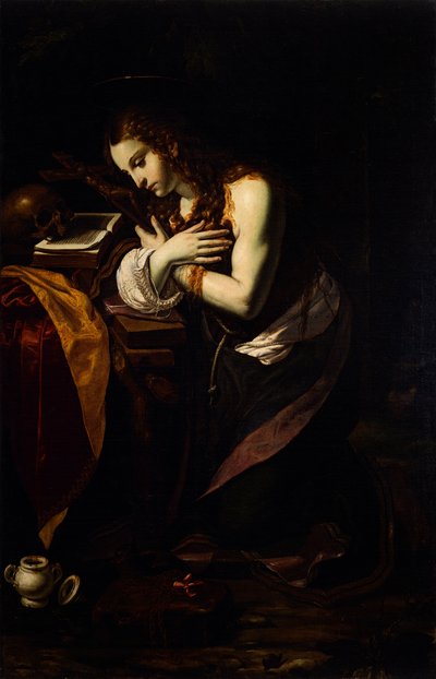 La Magdalena arrepentida, 1625-1630 de Giovanni Francesco Guerrieri
