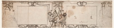 Proyecto para paneles tallados de Giovanni Francesco Romanelli