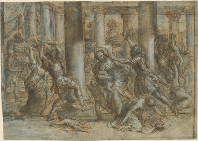 La Matanza de los Inocentes de Giovanni Francesco Romanelli