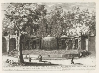 Fuente Ovato en de tuinen van de Villa d