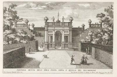 Fontein in de tuinen van de Villa d