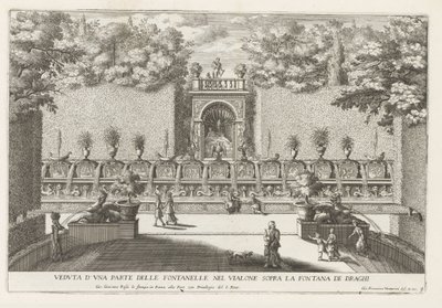 Fontein in de tuinen van de Villa d