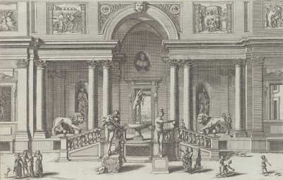 Fuente de Mercurio en el jardín de la Villa Medici, 1691 o después de Giovanni Francesco Venturini