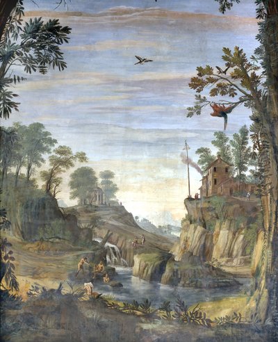 Paisaje y bañistas de Giovanni Ghisolfi