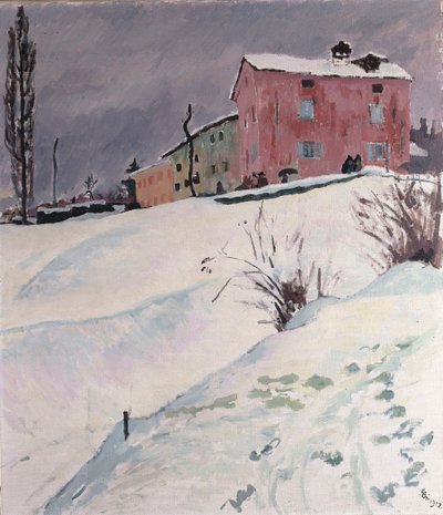 La casa roja, 1912 de Giovanni Giacometti