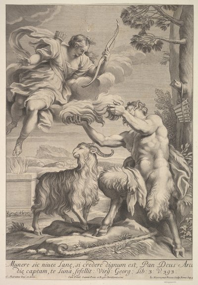 Pan frustrado por Diana de Giovanni Girolamo Frezza