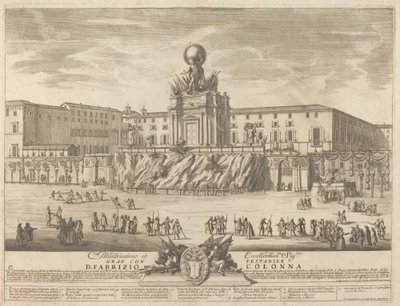 El Templo de Jano, para el Festival "Chinea" de Giovanni Girolamo Frezza after Alessandro Specchi