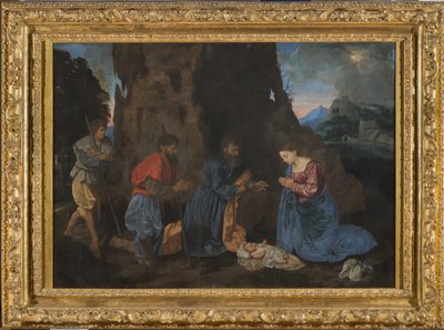 Adoración de los pastores, c.1522-23 (óleo sobre tabla) de Giovanni Girolamo Savoldo