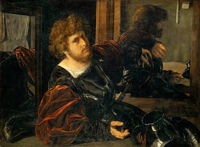 Autoportrait, anteriormente conocido como Portrait de Gaston de Foix - Autorretrato, anteriormente conocido como Portrait of Gaston de Foix ... de Giovanni Girolamo Savoldo