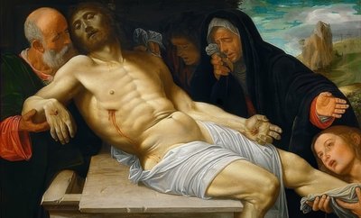 El llanto de Cristo. Alrededor de 1515-1520 de Giovanni Girolamo Savoldo