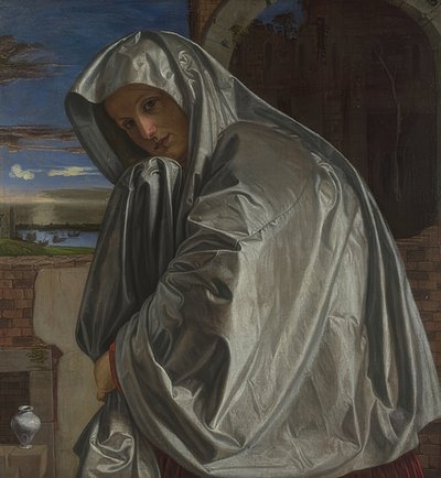 María Magdalena en camino a la tumba de Cristo. Hacia 1535-40 de Giovanni Girolamo Savoldo