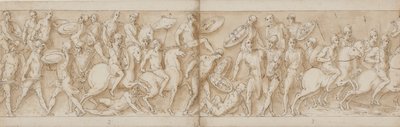Ataque romano; jefes bárbaros son tomados prisioneros; partida para una batalla con los sármatas de Giovanni Guerra