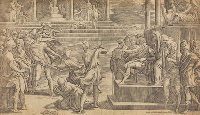 El martirio de San Pedro y San Pablo, ca. 1527 de Giovanni Jacopo Caraglio