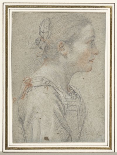 Retrato de una joven no identificada de Giovanni Mannozzi